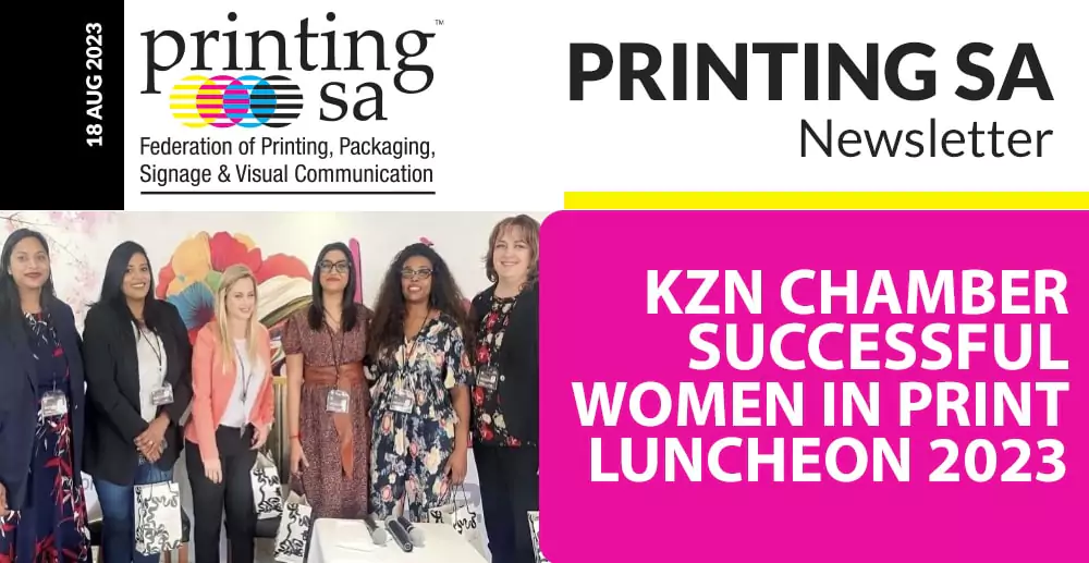 KZN Chamber successful Women In Print Luncheon 2023
